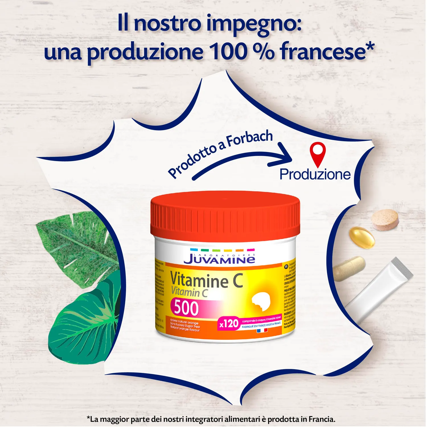 Juvamine Vitamina C 500 Compresse 120 cpr immunità