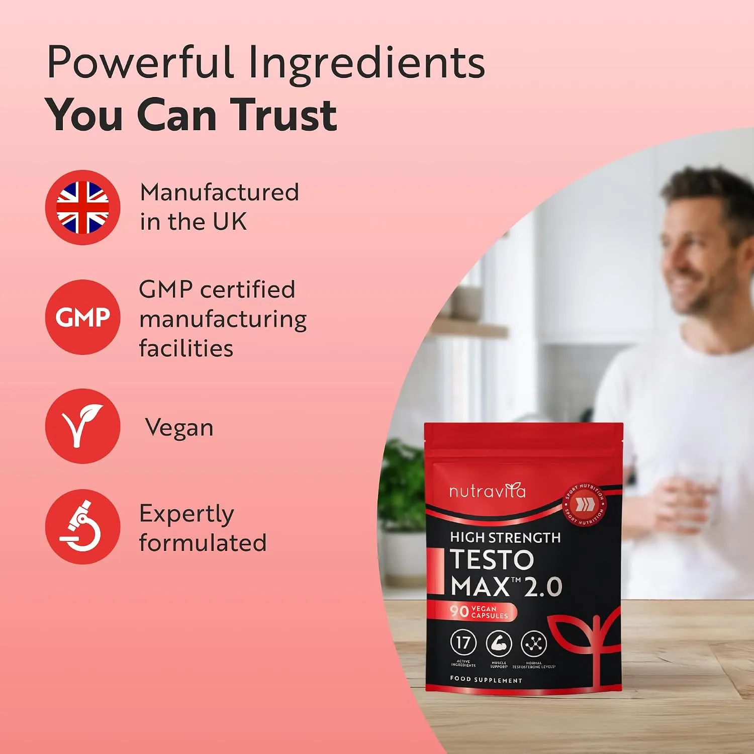 Nutravita Testomax 2.0 integratore uomo 90 capsule zinco