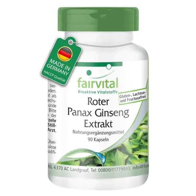Fairvital Ginseng Rosso Panax 400 mg 90 capsule vegane