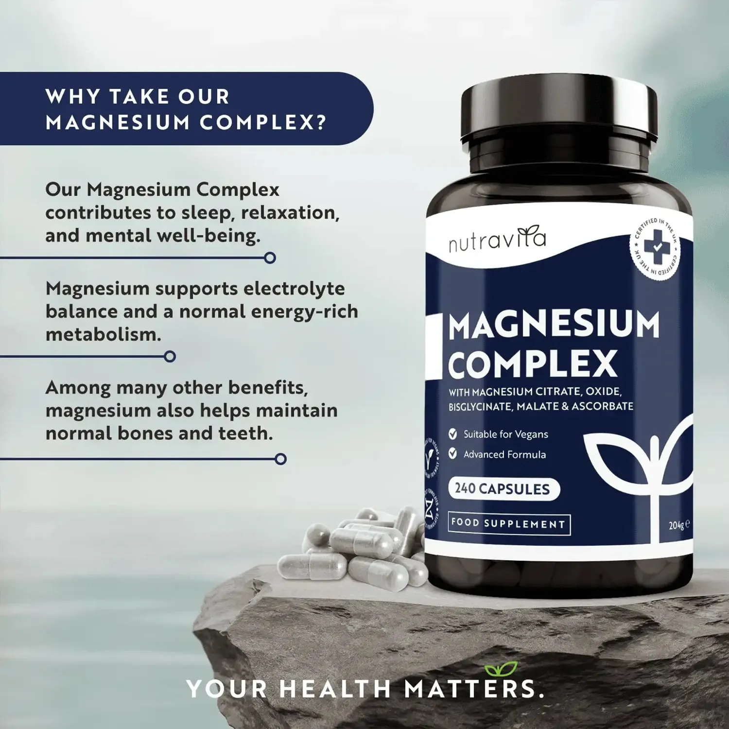 Nutravita Complesso Magnesio capsule 240 5 forme 400 mg