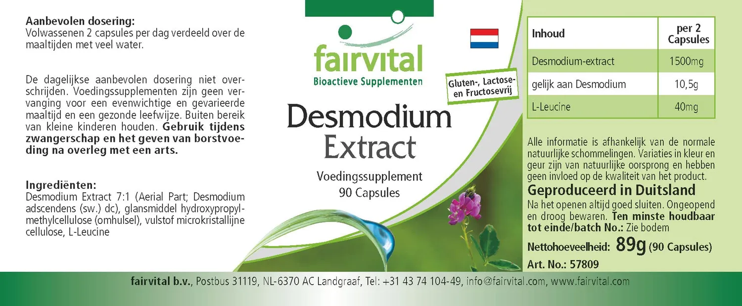 fairvital Desmodium estratto 90 capsule 1500 mg vegano