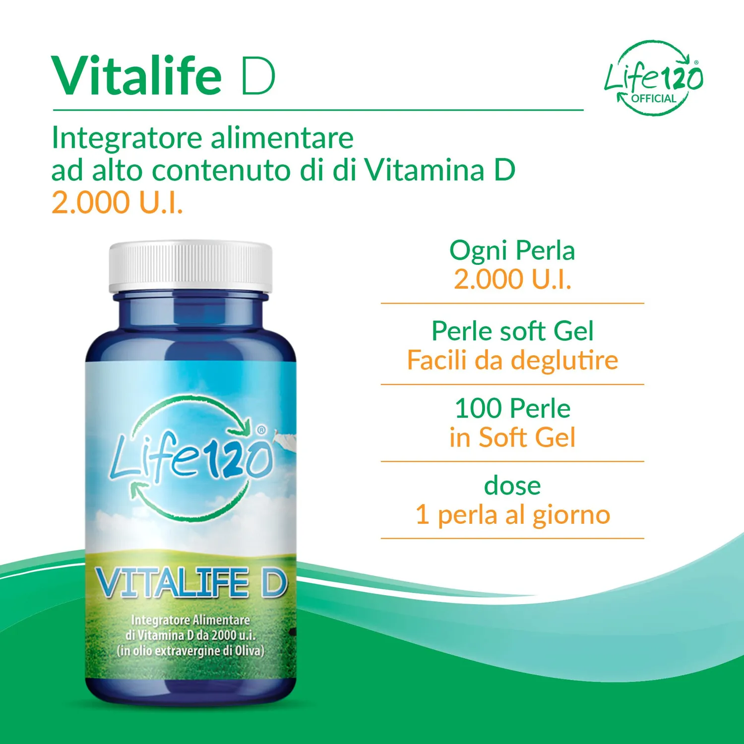 Life 120 Vitalife D softgel 100 softgel 2000 UI