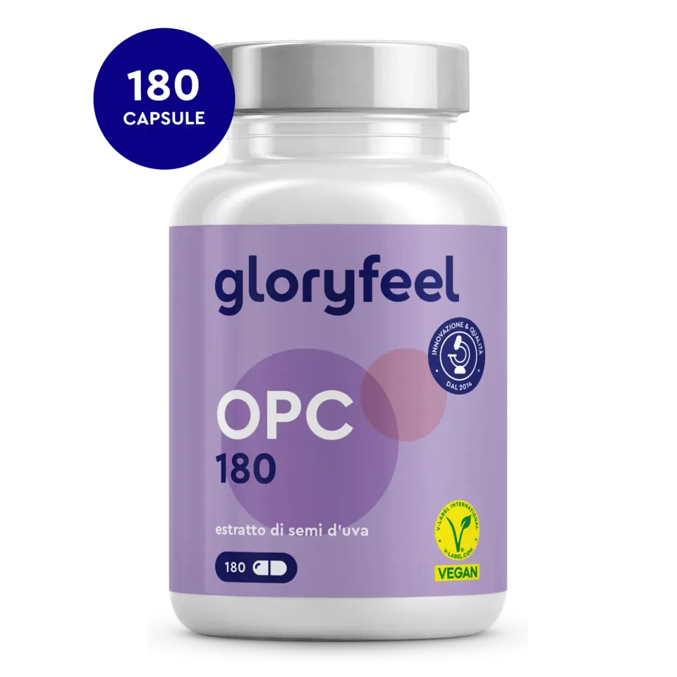 gloryfeel OPC 180 capsule 1000 mg con vitamina C