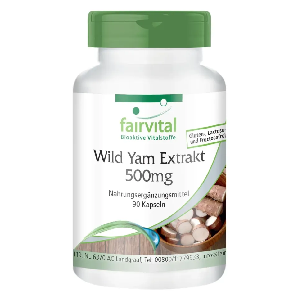 Fairvital Ignam selvatico 500 mg capsule 90 pezzi 20% diosgenina