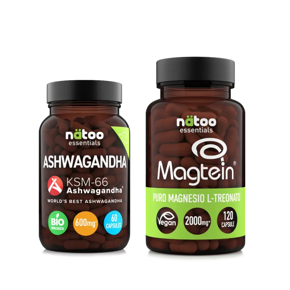 Natoo Essentials Calma e Memoria Pack capsule magnesio treonato