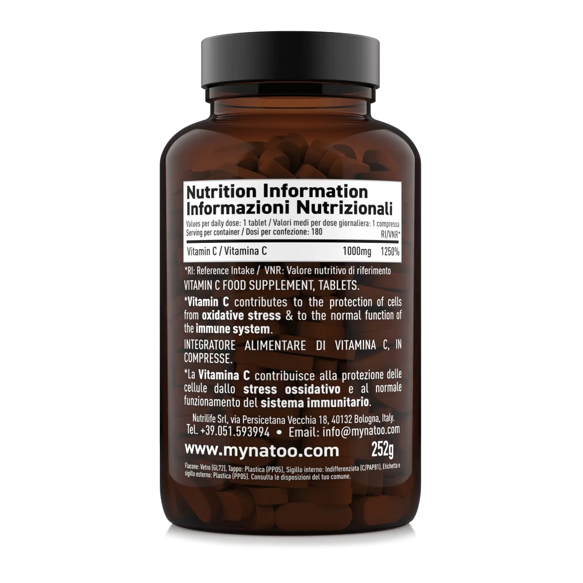 Natoo Vitamina C compresse 90 da 1000 mg immunitarie