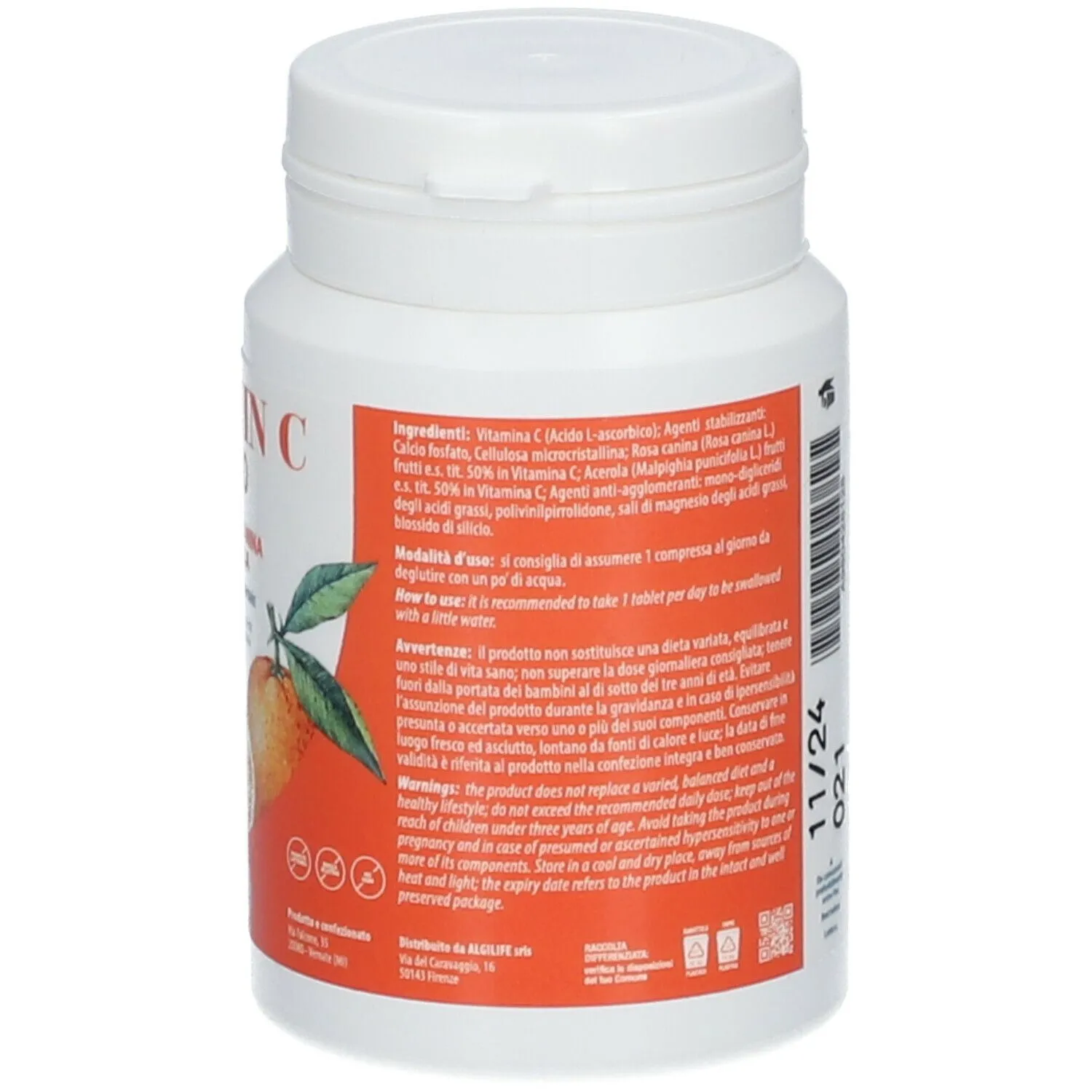 Algilife Vitamin C 1000 integratore compresse acerola