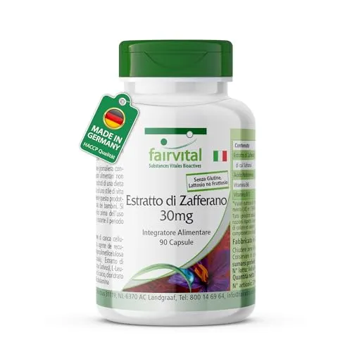 Fairvital Zafferano 30 mg capsule 90 pezzi con B5 B6 B12