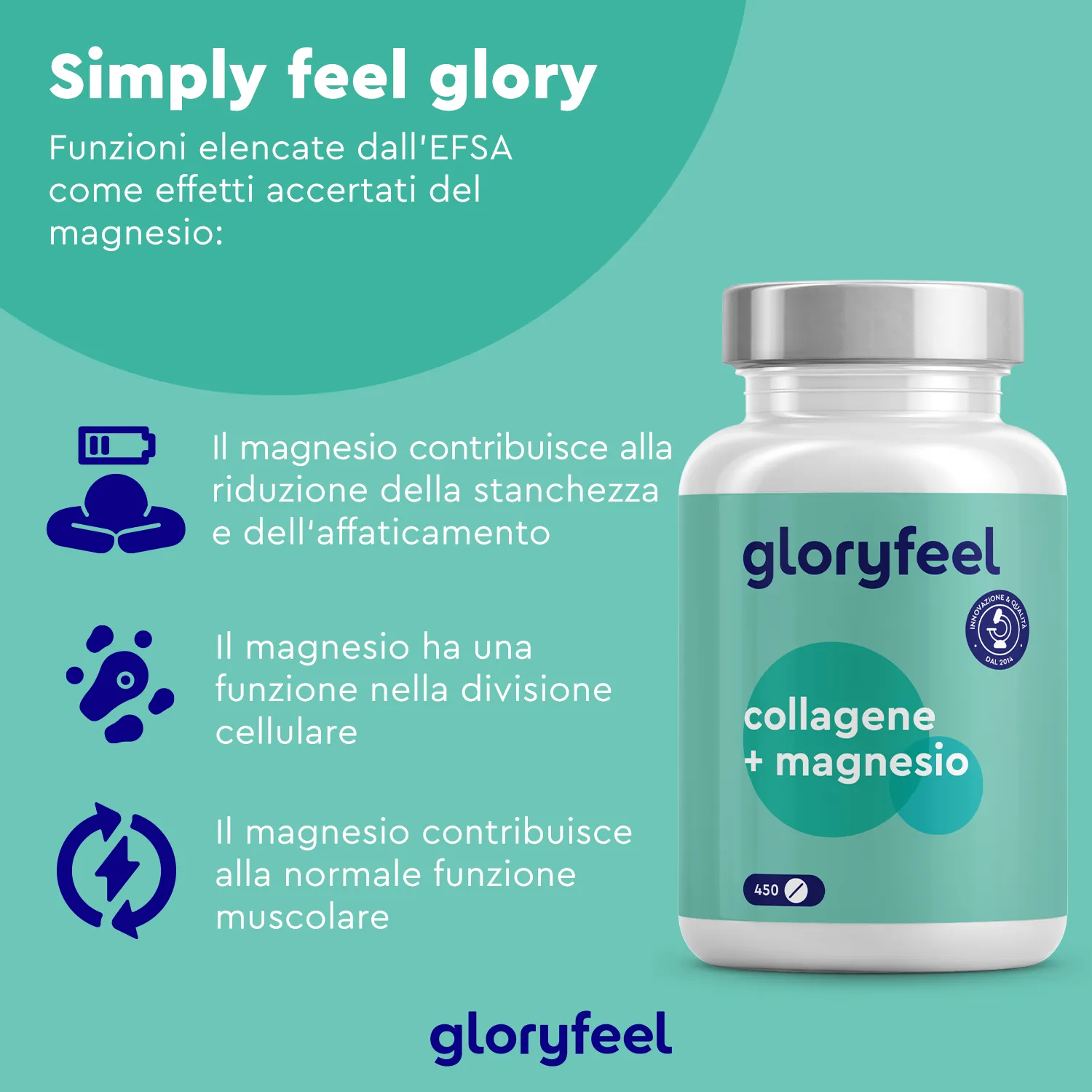 gloryfeel Collagene Magnesio compresse marine