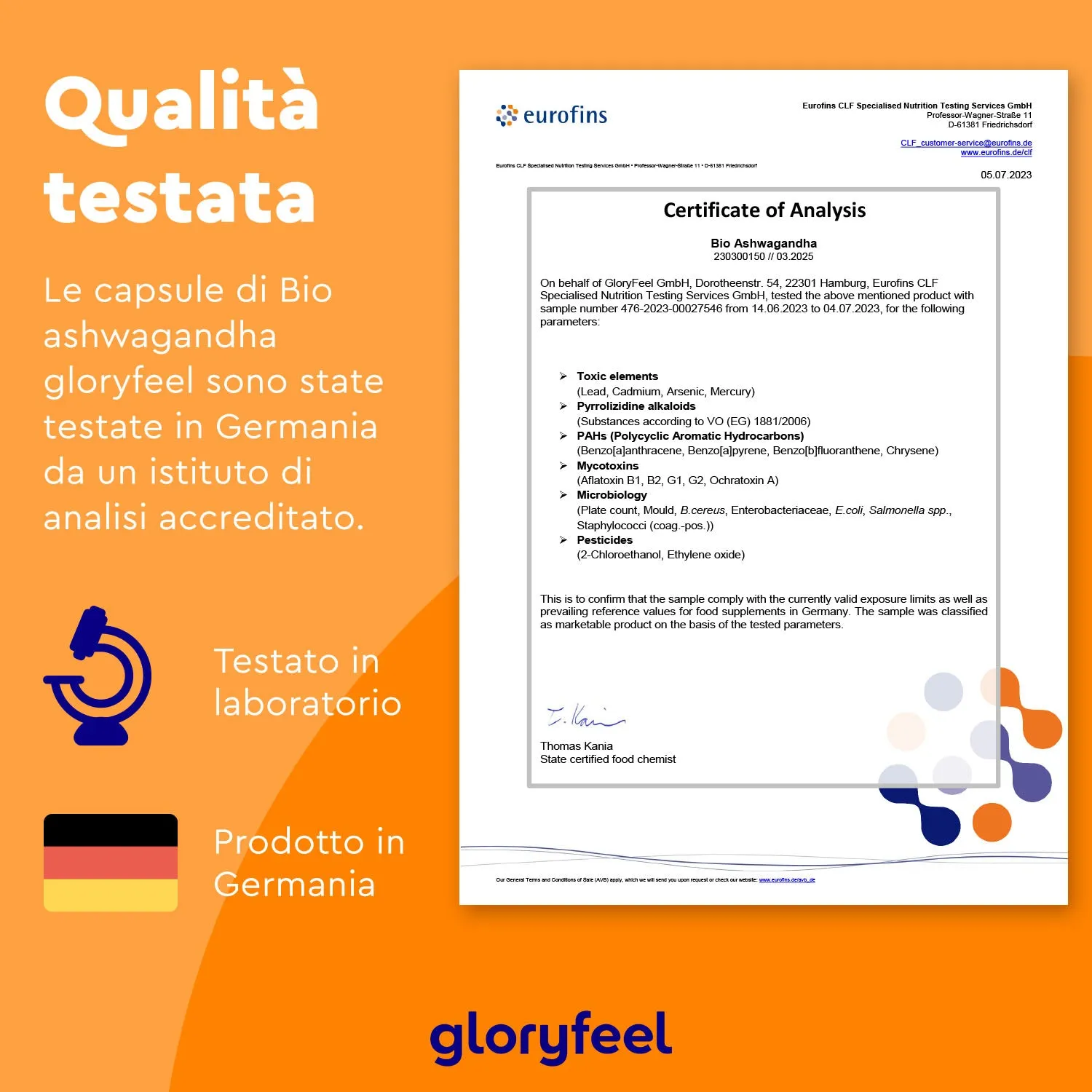 gloryfeel Bio Ashwagandha Capsule vegane 180 capsule