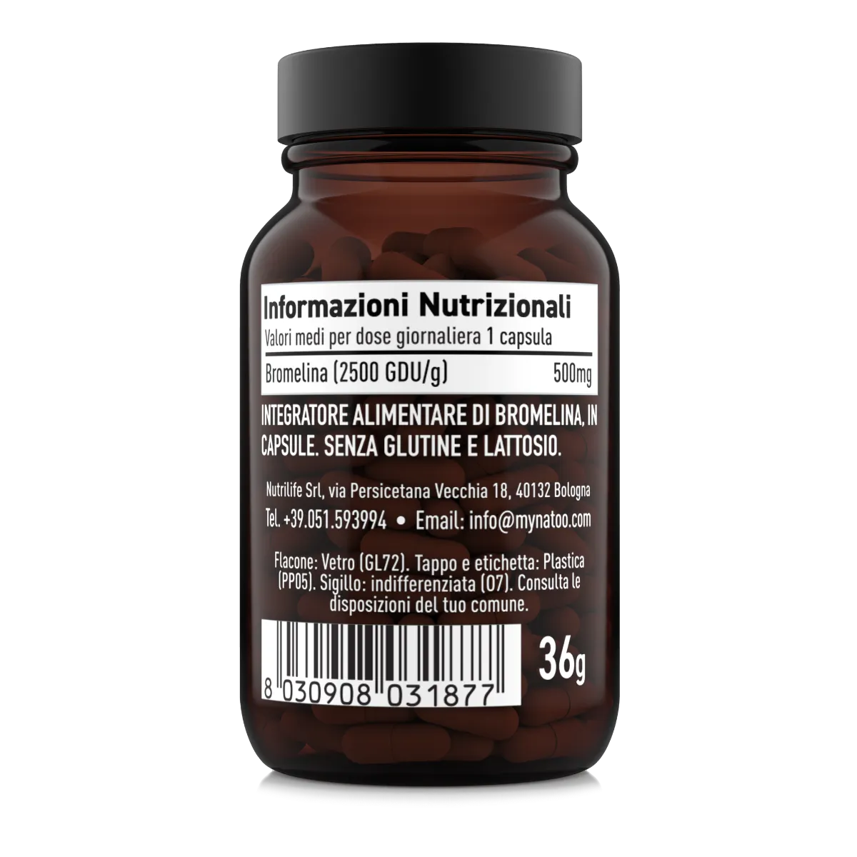 Natoo Bromelina Forte capsule 60 capsule drenante