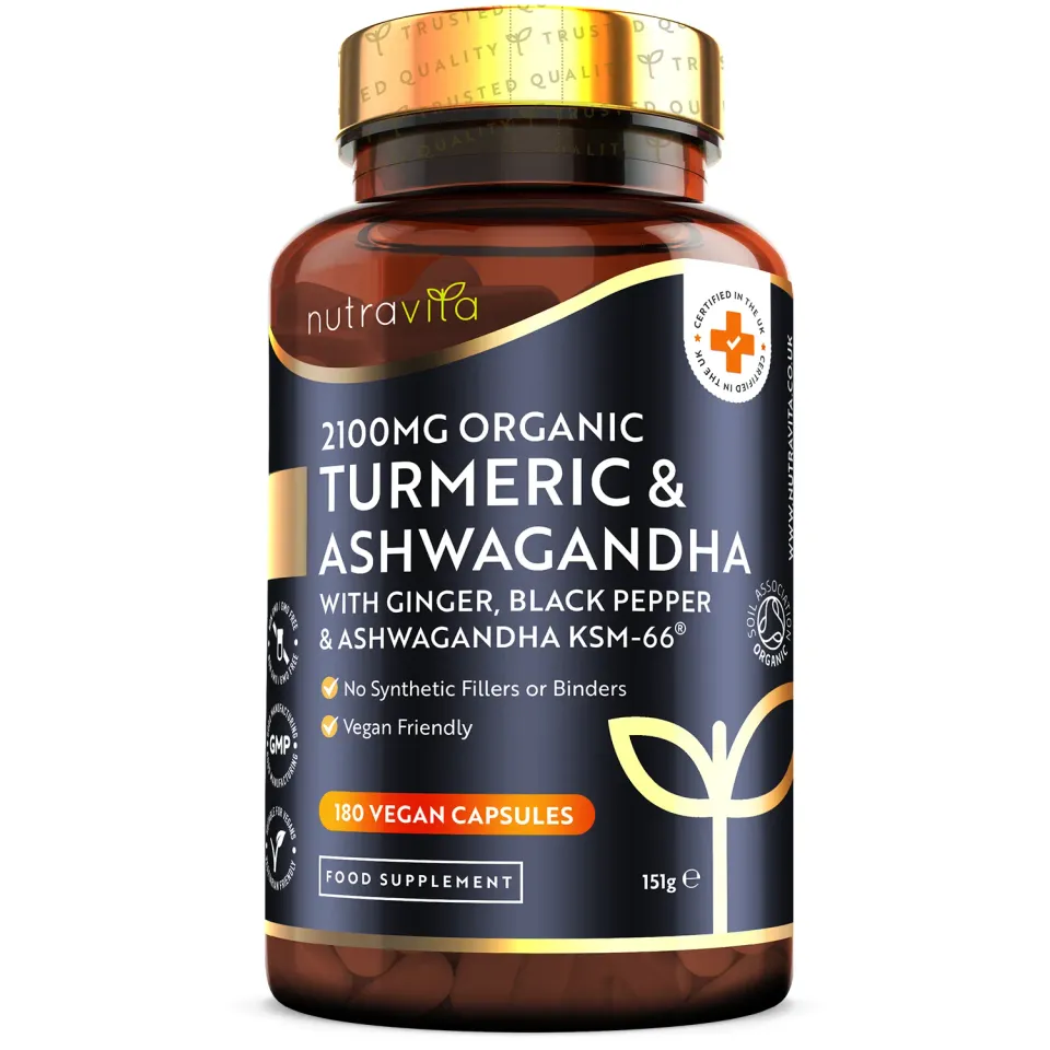 Nutravita Curcuma Bio Ashwagandha KSM-66 capsule 180 pz
