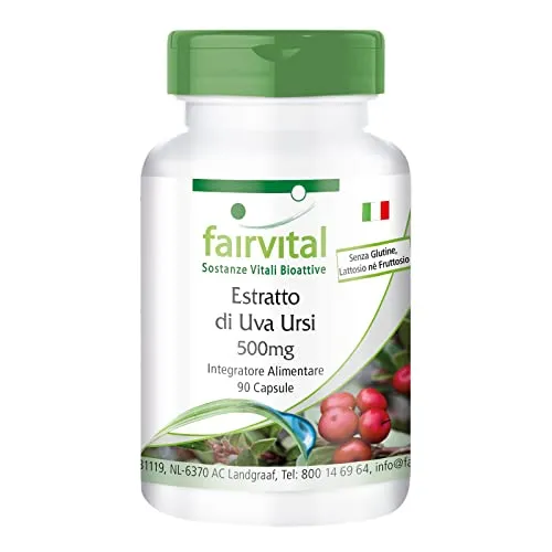 Fairvital Uva Ursi 500 mg capsule 90 pezzi arbutina