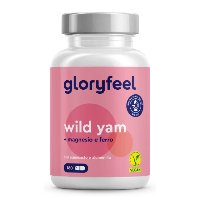 gloryfeel Wild Yam capsule igname agnocasto ferro