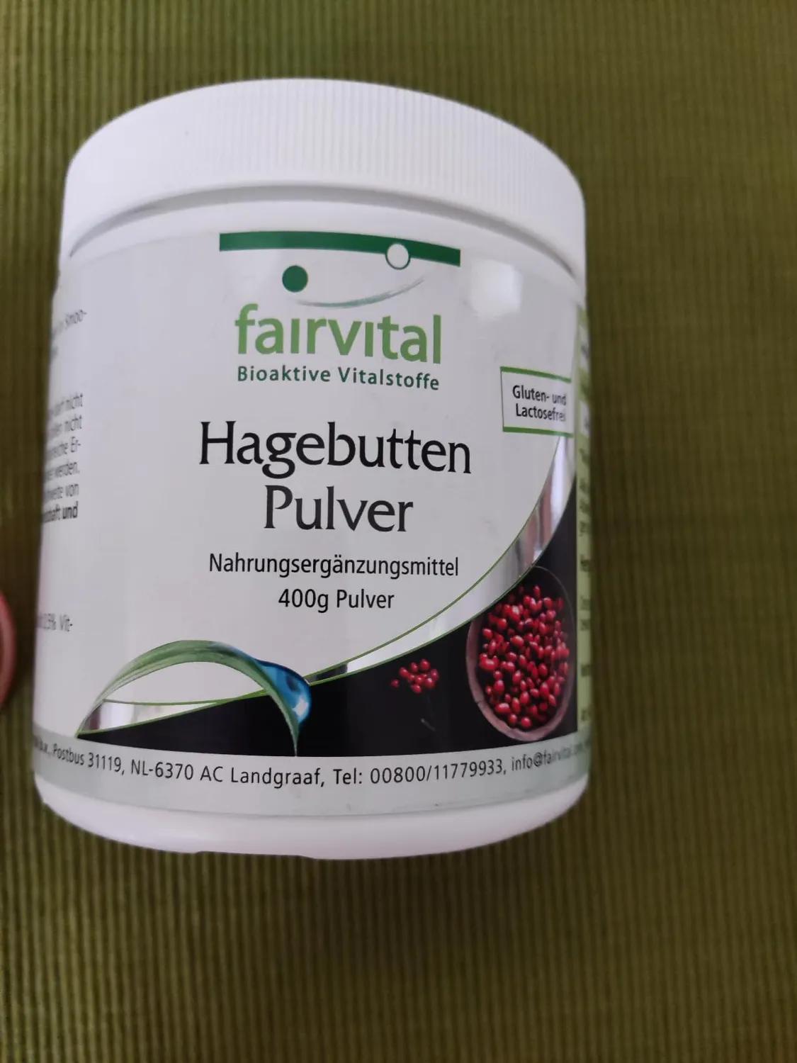 FAIRVITAL Rosa Canina Polvere 400g Vitamina C Naturale
