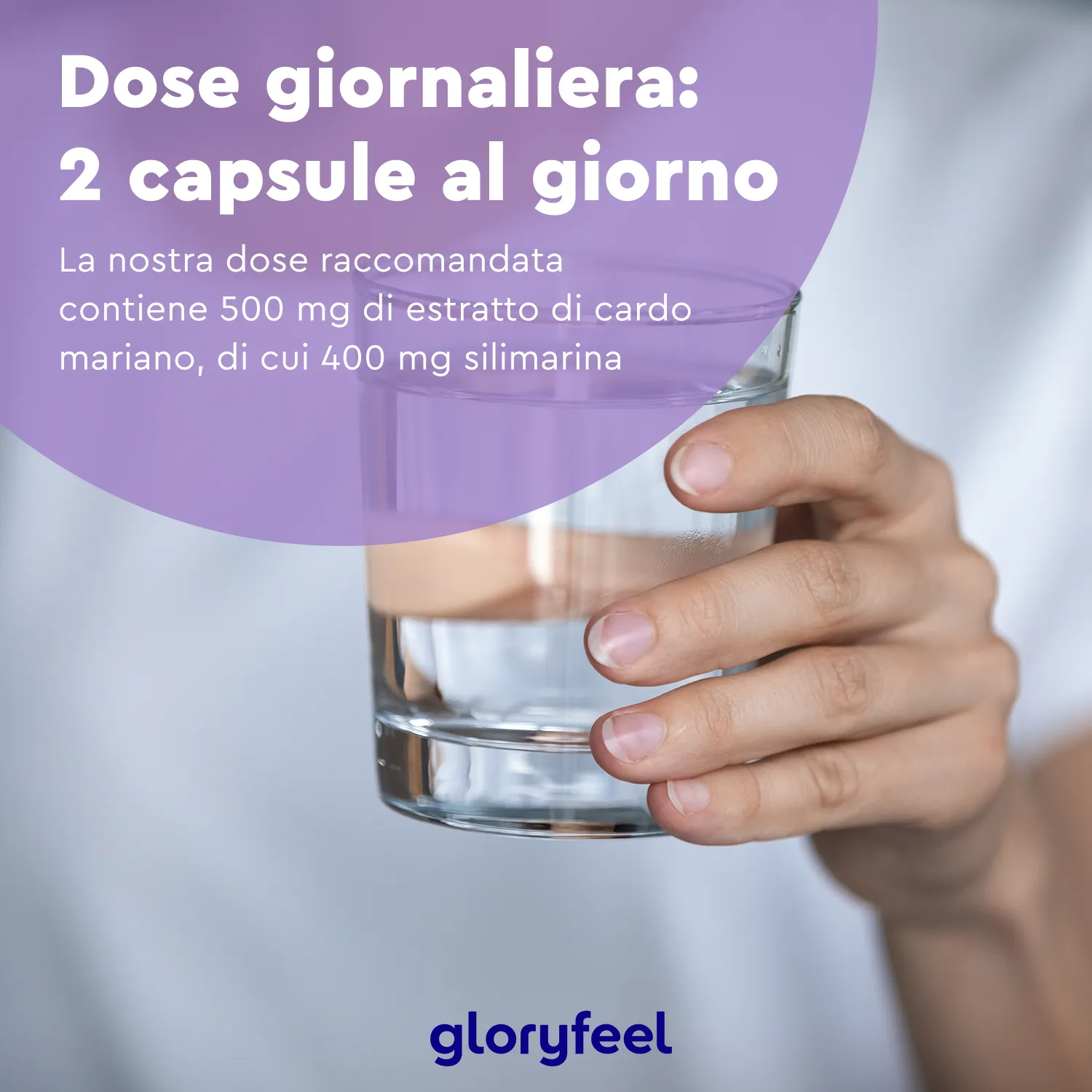 gloryfeel Cardo Mariano capsule con carciofo tarassaco e desmodium