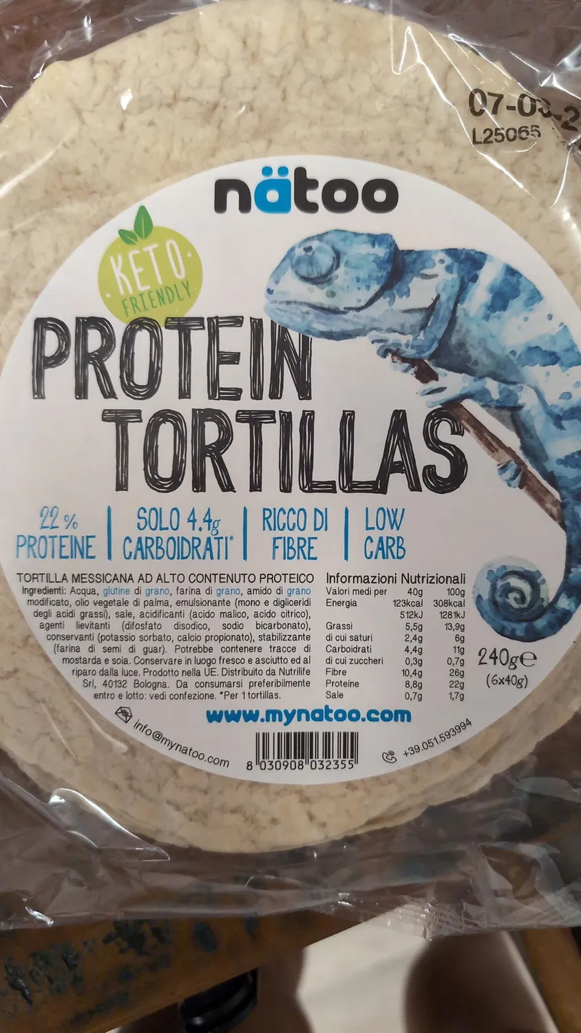Natoo Tortilla Proteica Low Carb piadine 6 pz 22% proteine