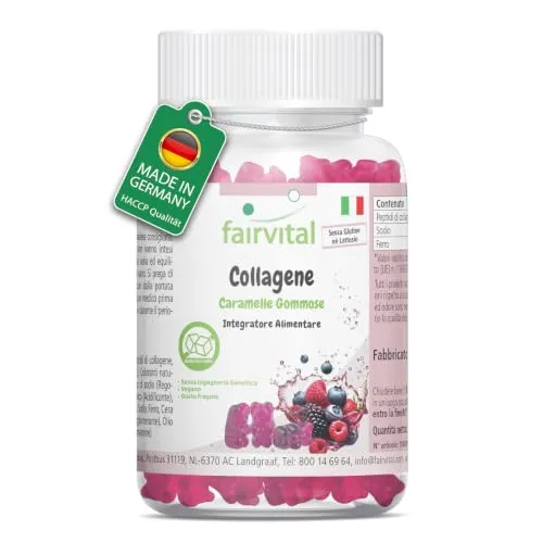 Fairvital Collagene caramelle gommose 60 pezzi fragola