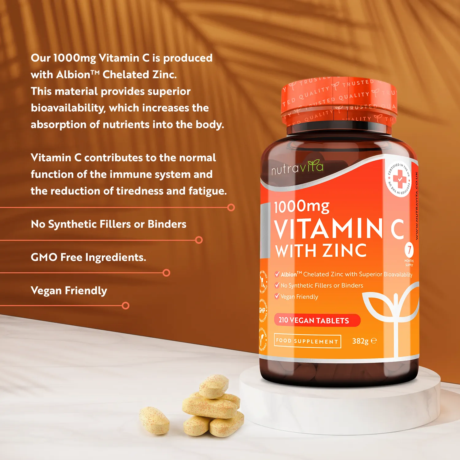 Nutravita Vitamina C Zinco 1000 mg compresse immunitarie