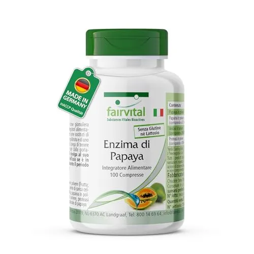 Fairvital Enzimi Papaya compresse 100 compresse masticabili