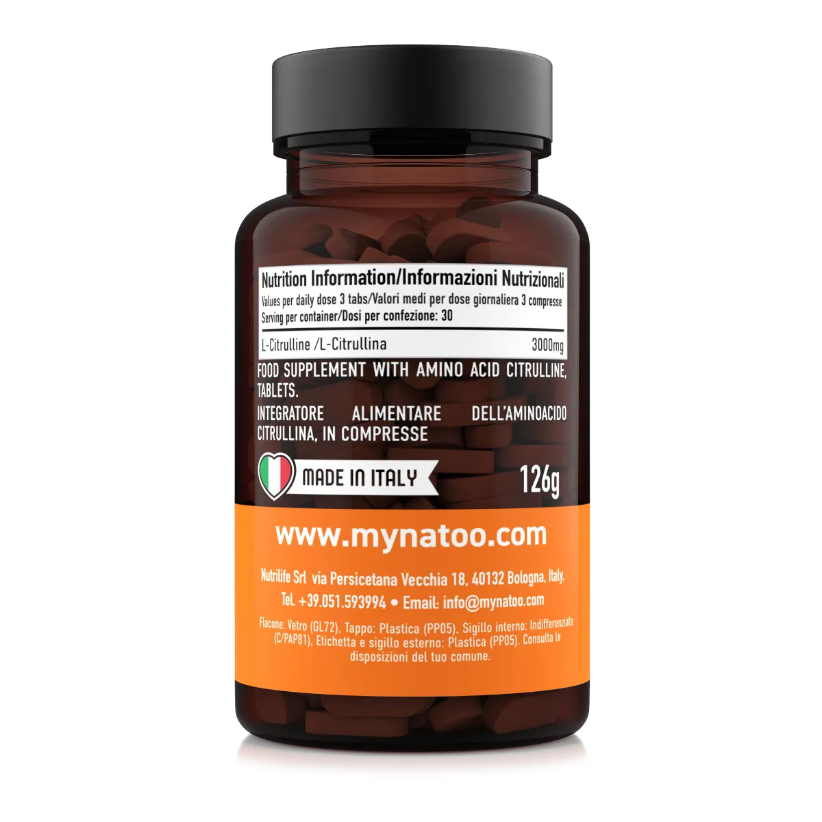Natoo Performance Citrullina 3000mg Compresse 90 Pure