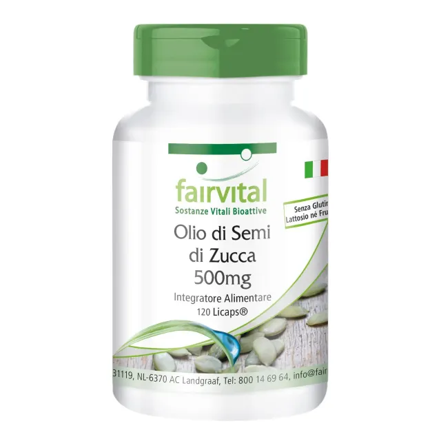 fairvital Olio Semi di Zucca capsule 120 Licaps 2000 mg freddo