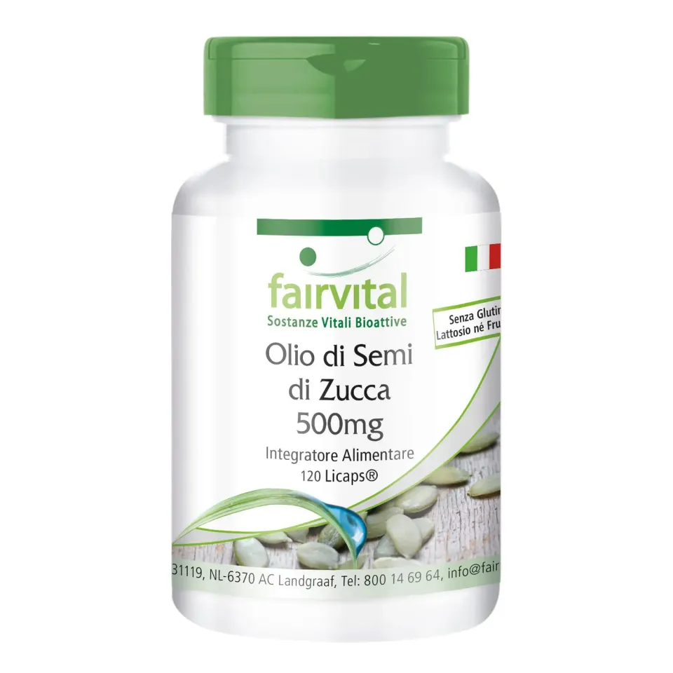 fairvital Olio Semi di Zucca capsule 120 Licaps 2000 mg freddo