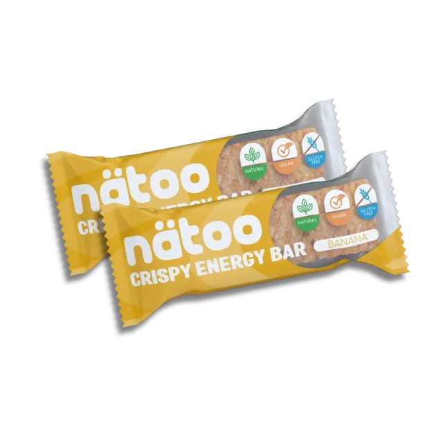 Natoo Food Duo Pack Energy Barrette Banana 2x35g