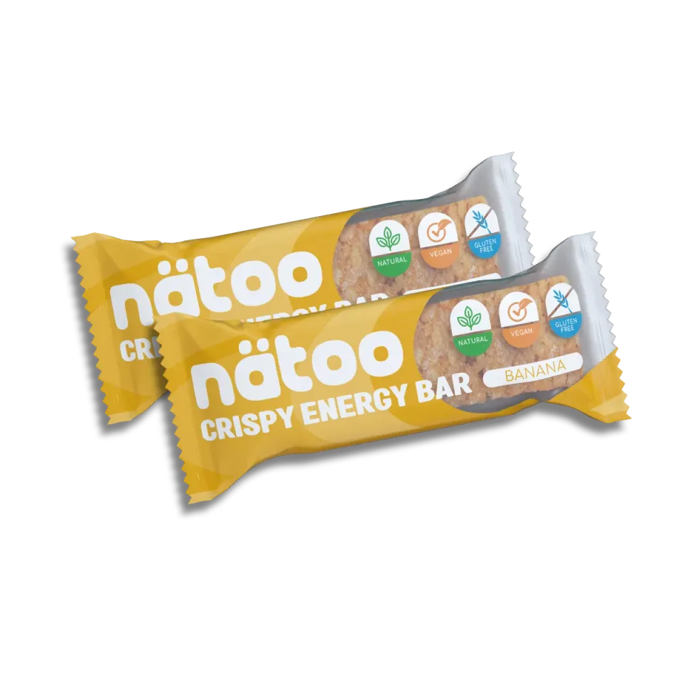 Natoo Food Duo Pack Energy Barrette Banana 2x35g