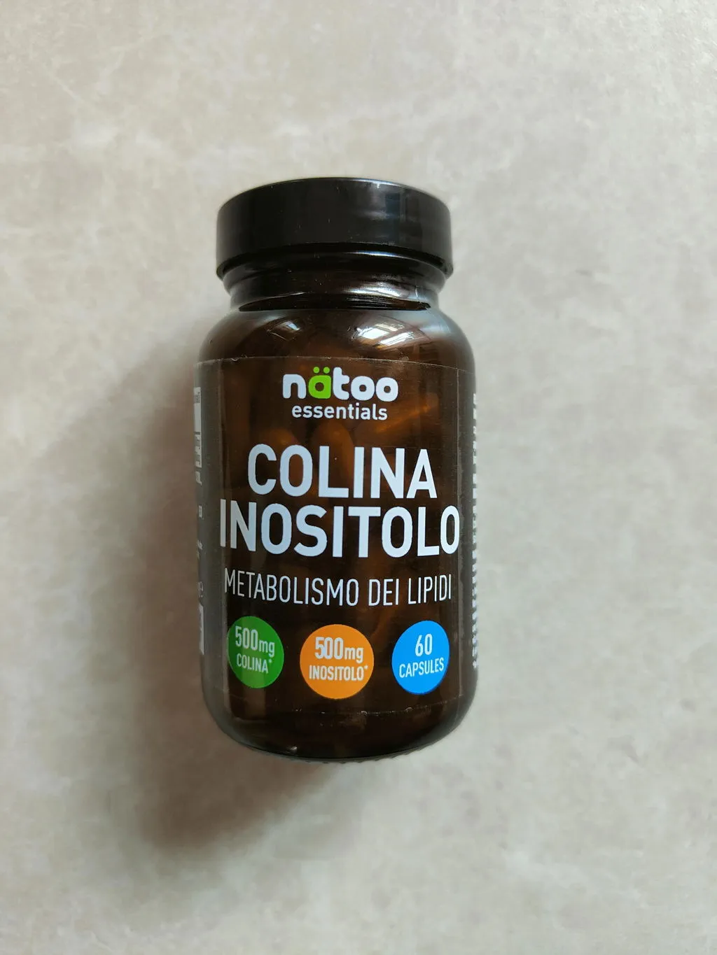 Natoo Essentials Colina Inositolo integratore 60 capsule 500mg
