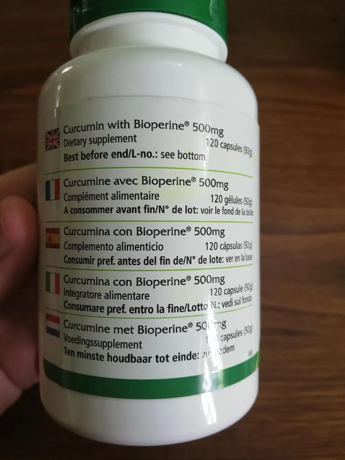 Fairvital Curcuma 500mg 120 capsule curcumina piperina