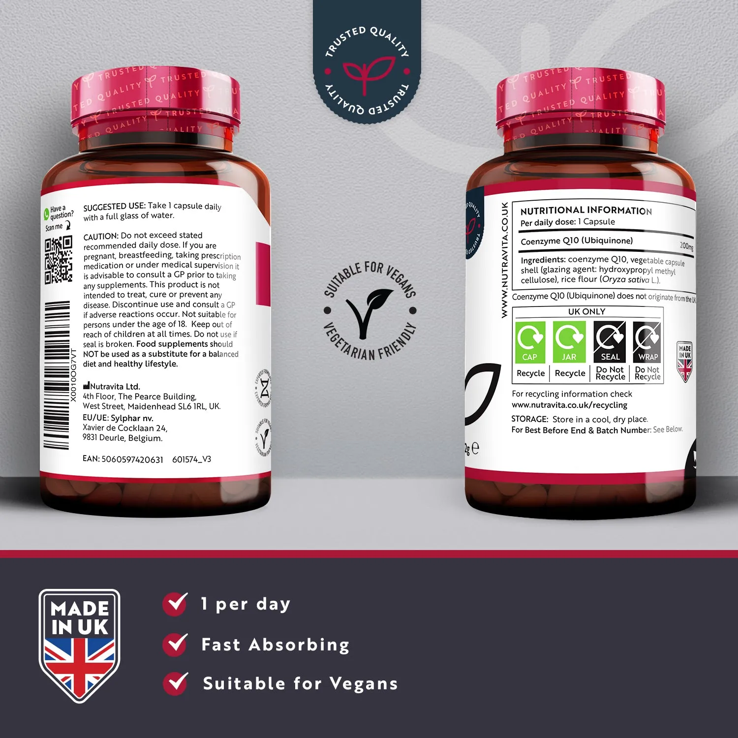 Nutravita Coenzima Q10 200 mg capsule 120 ubichinone