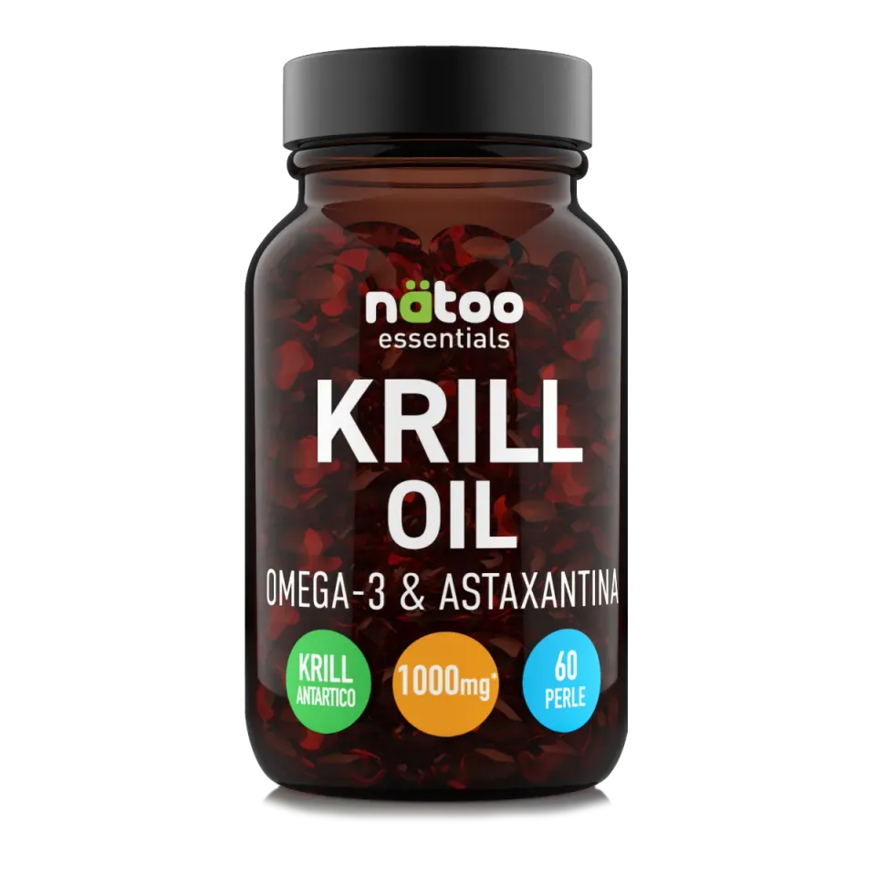 NATOO Krill Oil olio di krill 60 perle omega 3 fosfolipidi