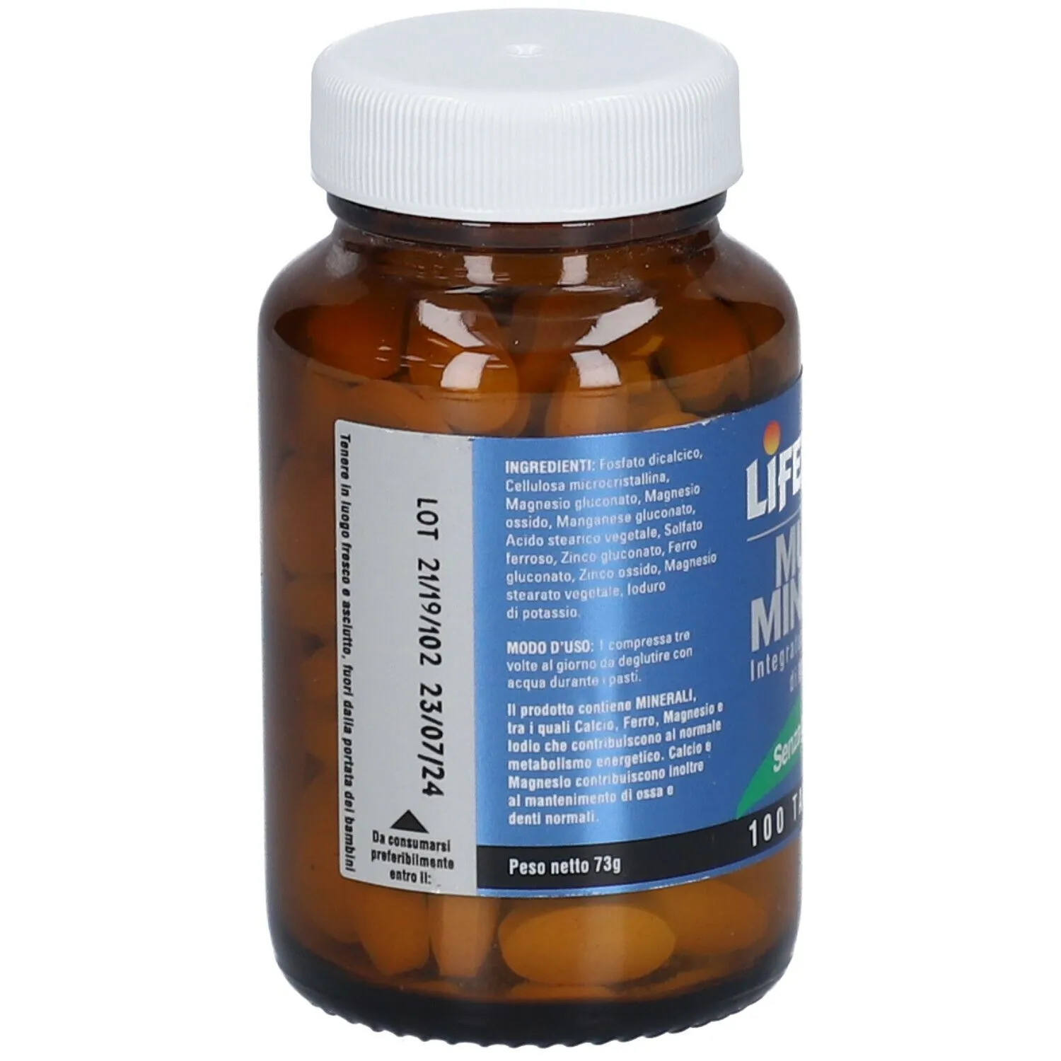 Algilife Lifeplan Multiminerali integratore 100 compresse con calcio