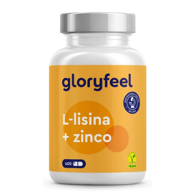 gloryfeel L-Lisina Zinco Capsule 400pz difese pelle