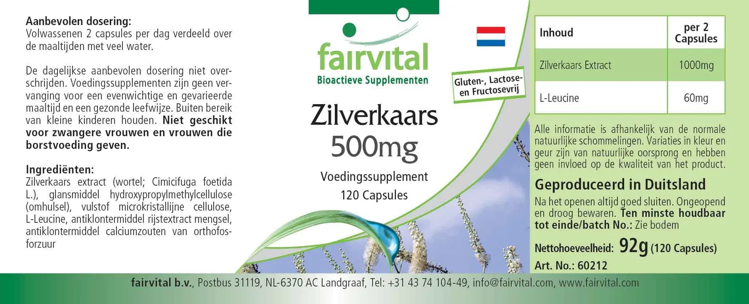 Fairvital Cimicifuga 500 mg Capsule 120 donne