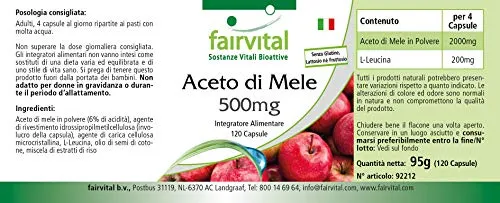 Fairvital Aceto di Mele 500 mg capsule 120 pz vegane