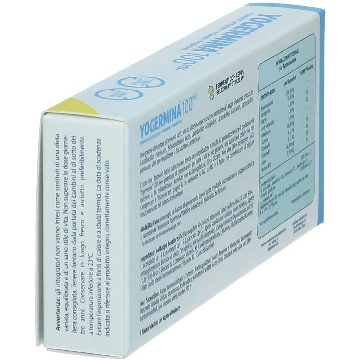 Algilife Yogermina 100 NEO fermenti lattici flaconi immunitario