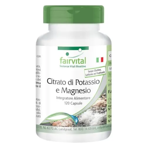 Fairvital Citrato Potassio Magnesio 120 capsule vegane