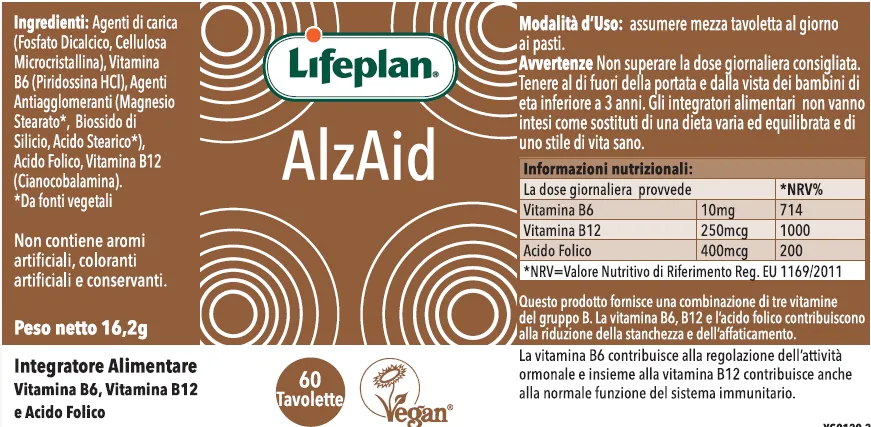 Algilife Alzaid integratore tavolette vitamine B