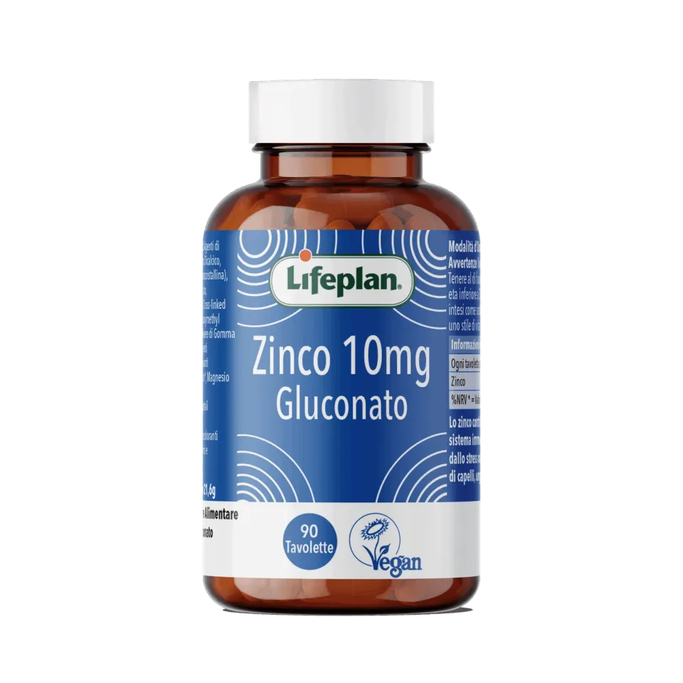 Algilife Lifeplan Zinco Gluconato integratore 90 tavolette 10 mg