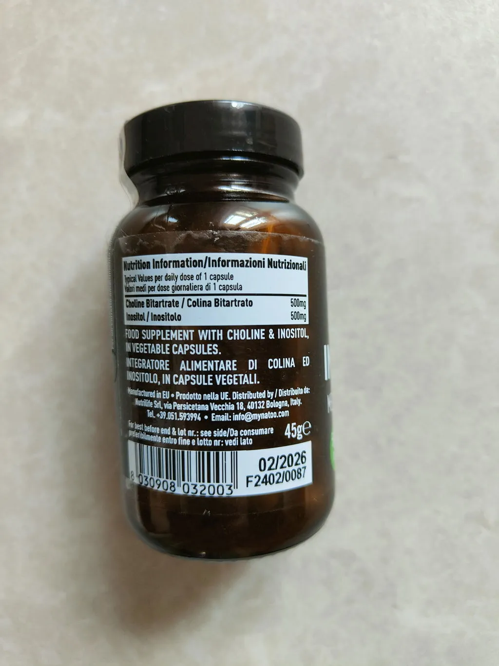 Natoo Essentials Colina Inositolo integratore 60 capsule 500mg