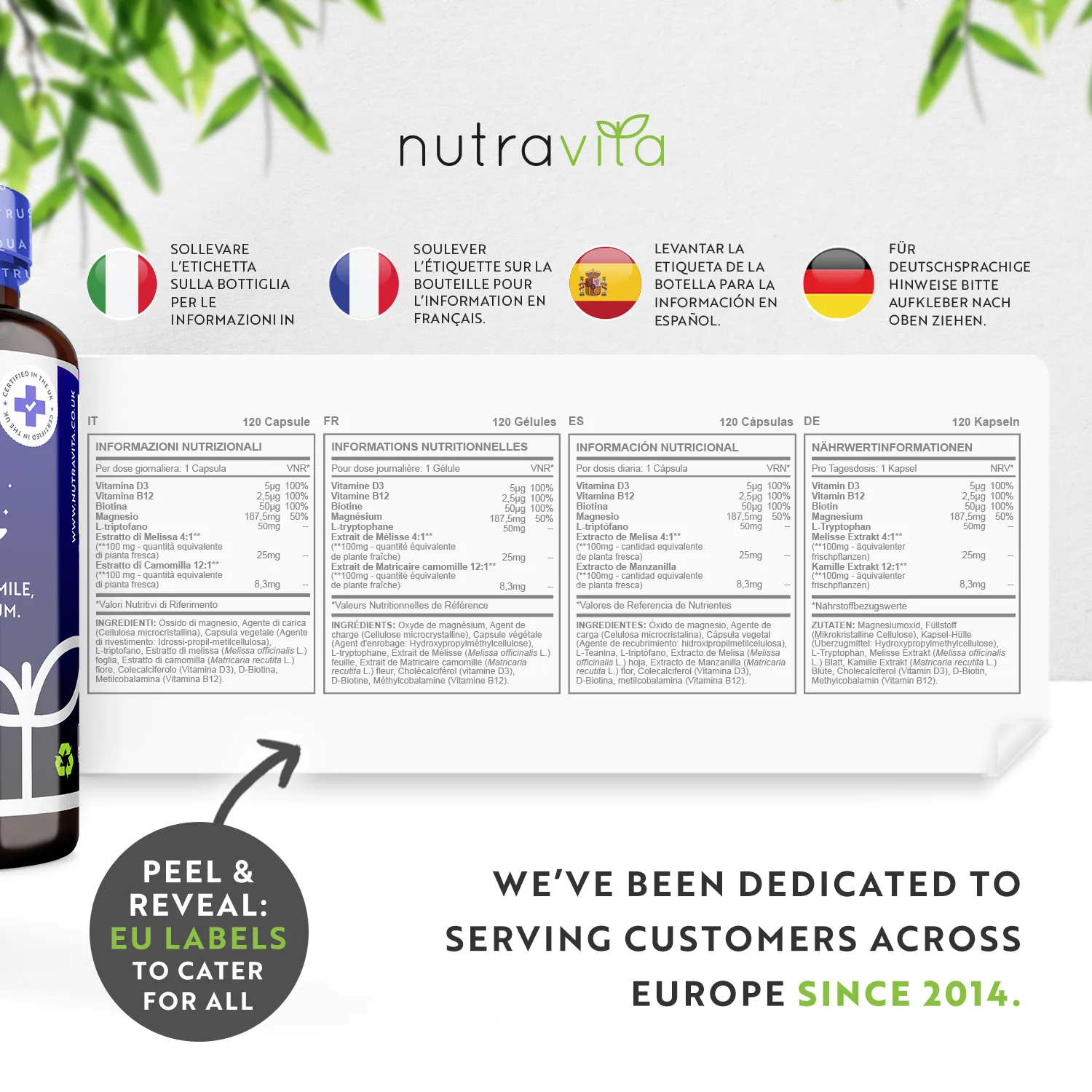 Nutravita Sonno Naturale Capsule Notte con Magnesio