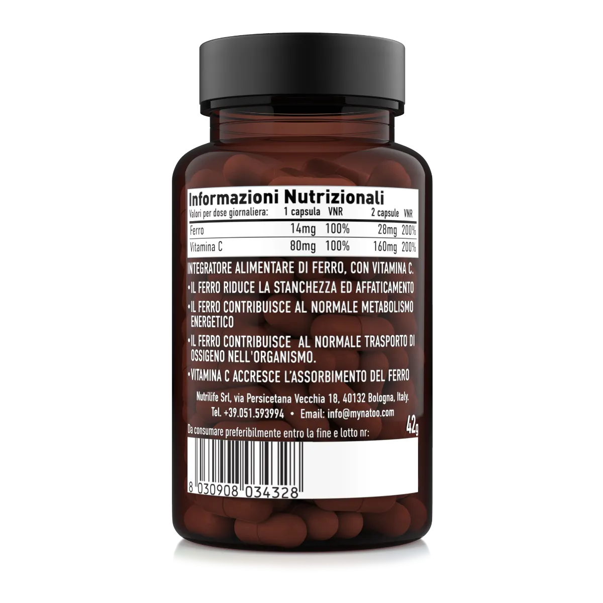 Natoo Essentials Ferro Bisglicinato capsule 120 capsule chelato