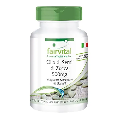 fairvital Olio Semi di Zucca capsule 120 Licaps 2000 mg freddo