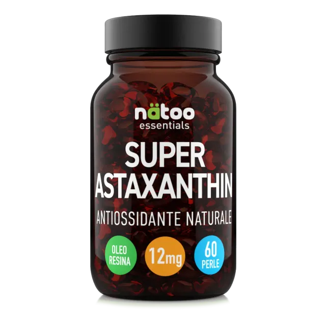 Natoo Essentials Super Astaxantina 12mg Perle 60 Alto Dosaggio