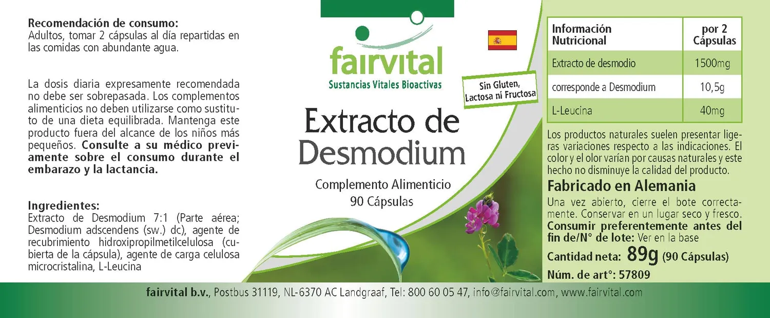 fairvital Desmodium estratto 90 capsule 1500 mg vegano