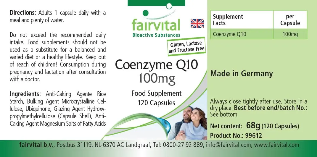 Fairvital Coenzima Q10 100 mg Capsule 120 pz Vegane