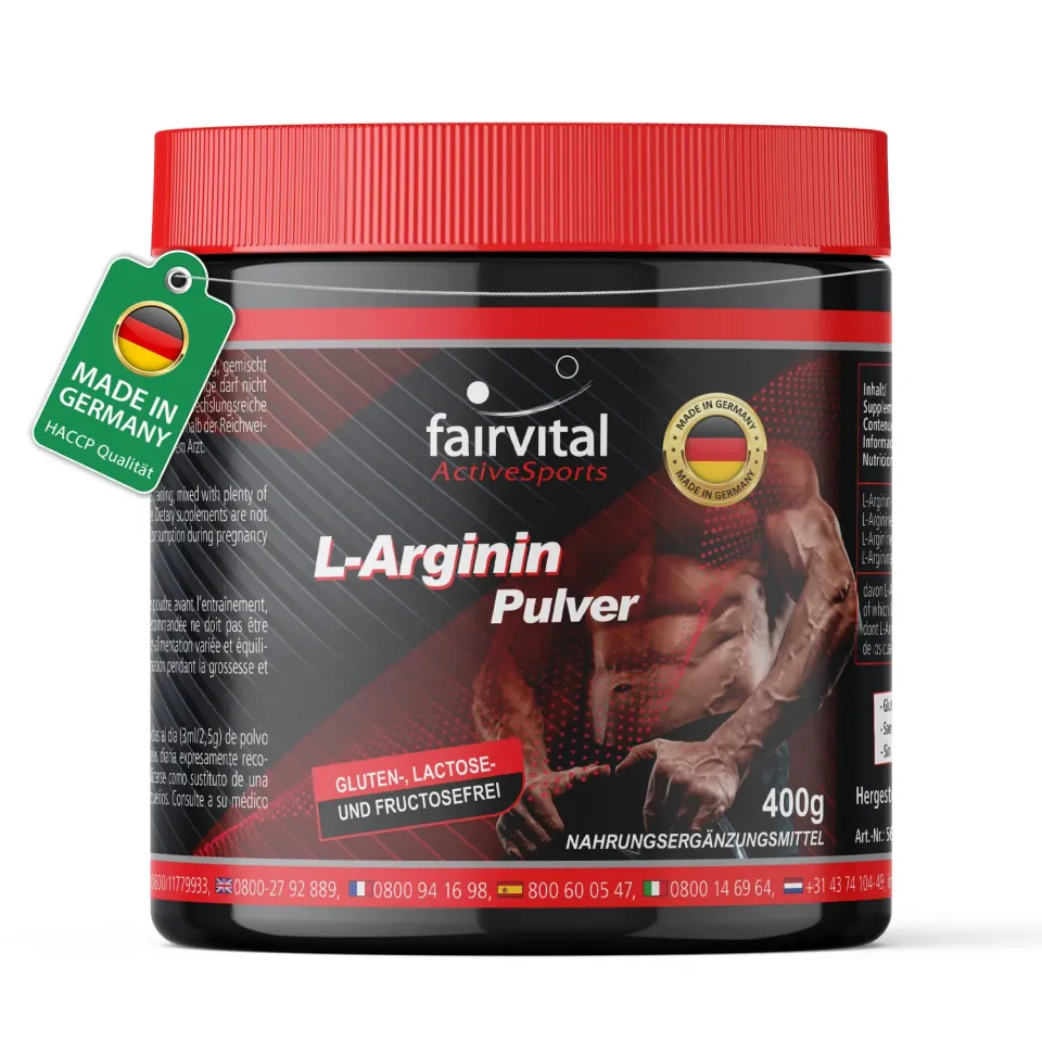 Fairvital L-Arginina Polvere 400 g pura vegana
