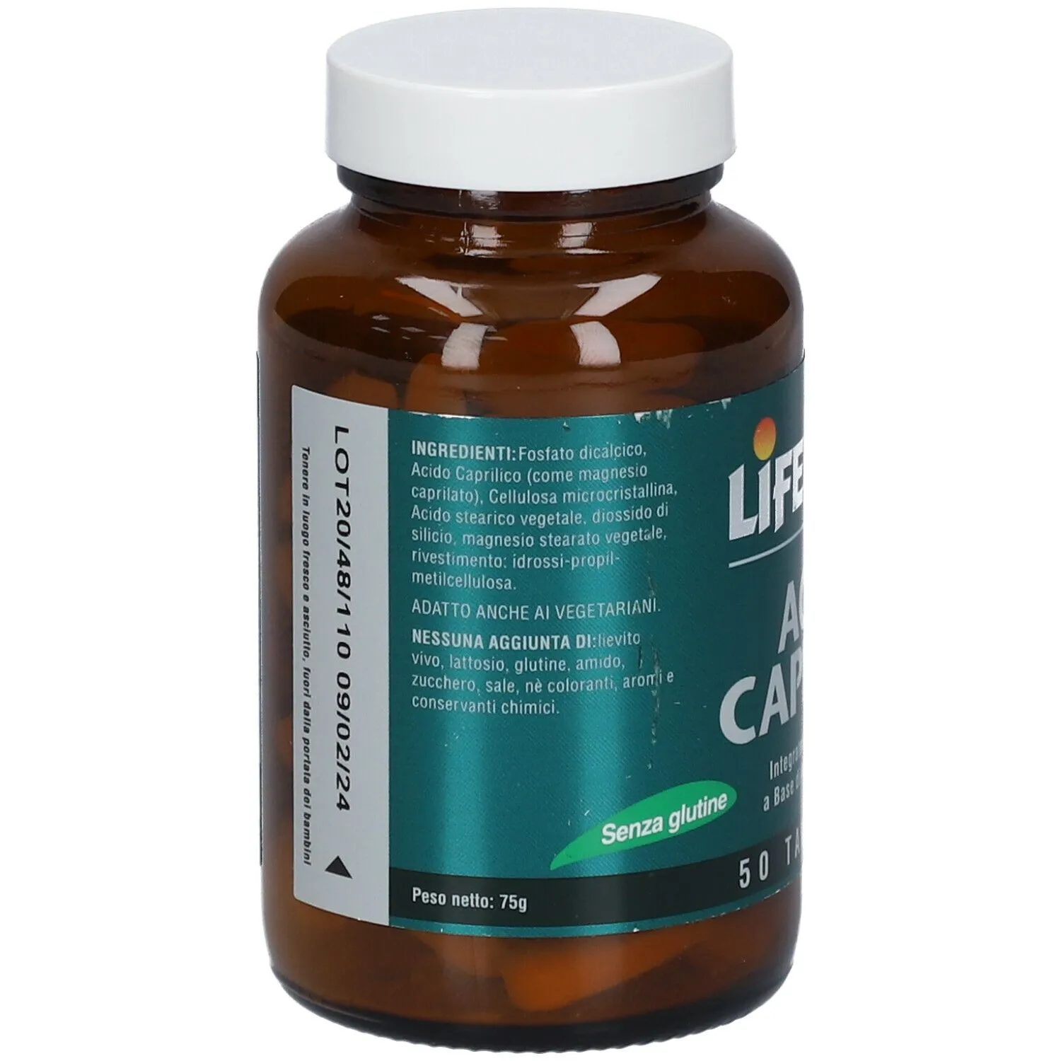Algilife Lifeplan Acid Caprylic integratore 50 tavolette flora
